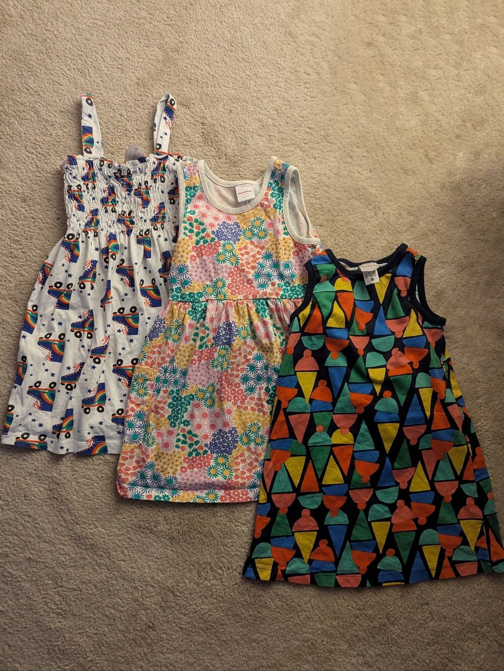 Lot Of 3 Hanna Andersson Summer Dresses Size 5